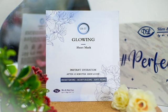 glowing sheet mask dl slim & skin care