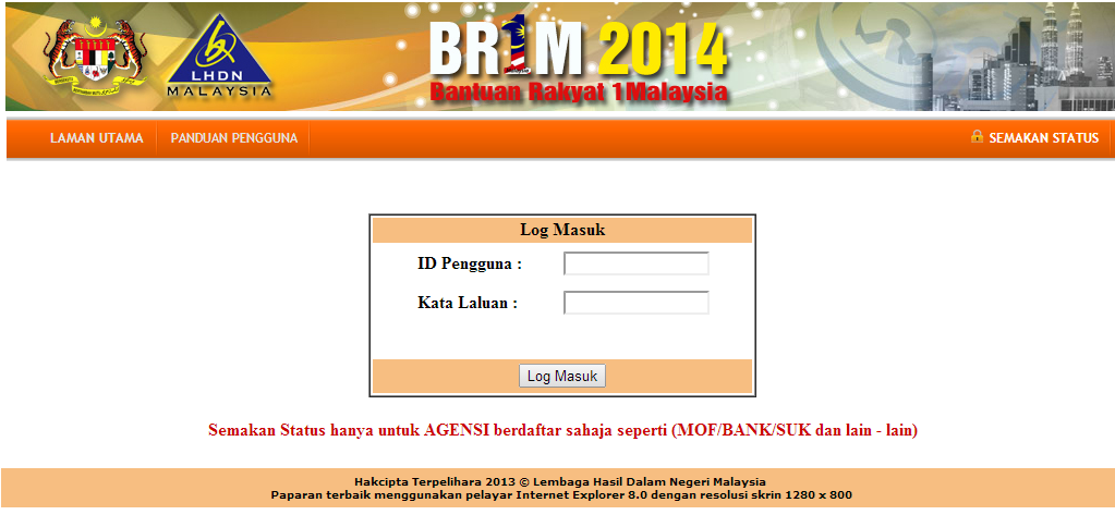 Semakan Keputusan BR1M 3.0 & Cara Pembayaran Online 2014 