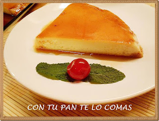 Flan de almendras