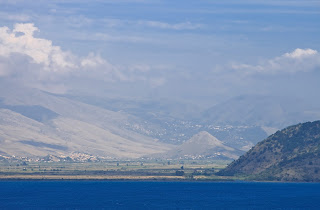 View from the terrace of the "White House" on Albania. Вид с террасы "Белого дома" на Албанию.