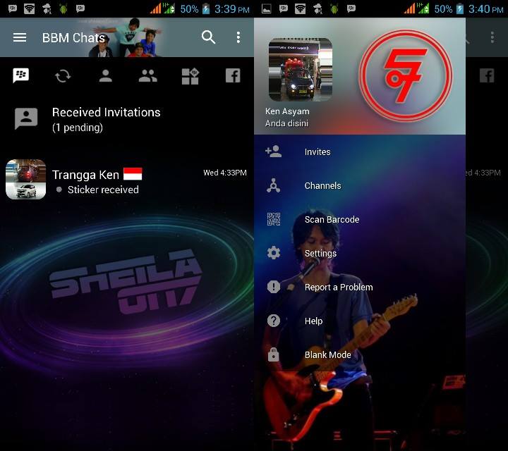 BBM MOD Sheila On 7 Edition v3.2.0.6 APK