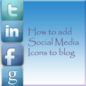 how to add social icon to blog