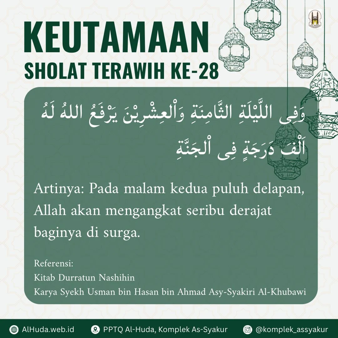 Sholat Tarawih Malam ke-28