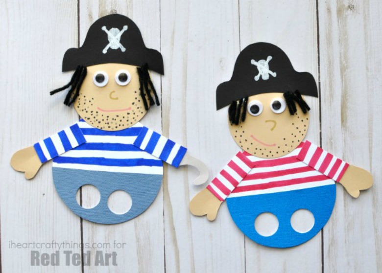 pirate paper craft for kids