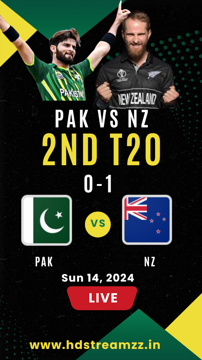 Watch Live 2nd T20 New zealand vs Pakistan 2024 | Download HD Streamz Popular video App 2024