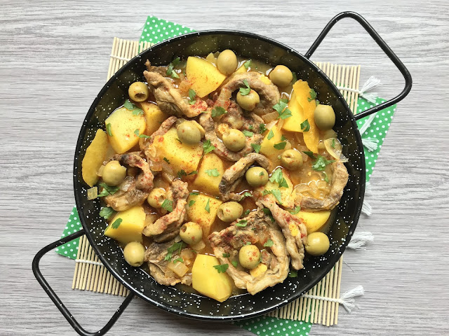 guiso marroquí de cordero y patatas receta