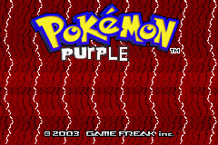 Pokemon Purple Version GBA, Cover,Title