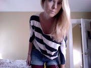 h&m top, thrifted gap jeans i turned into cutoffs, american apparel tights