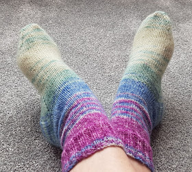 Hand knitted socks