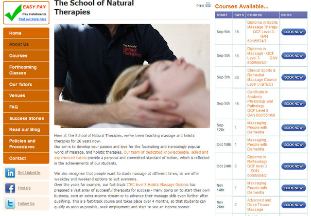 reputable provider of natural and holistic therapy courses