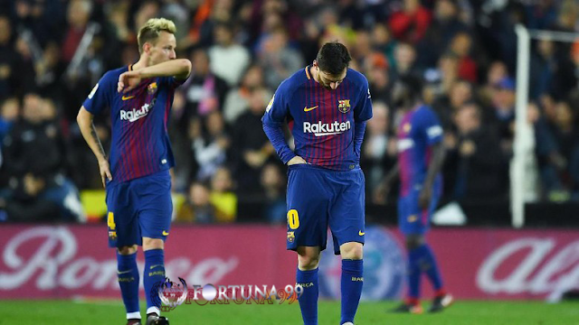 Ekspresi Messi Setelah Gawang nya Dibobol Tim Lawan