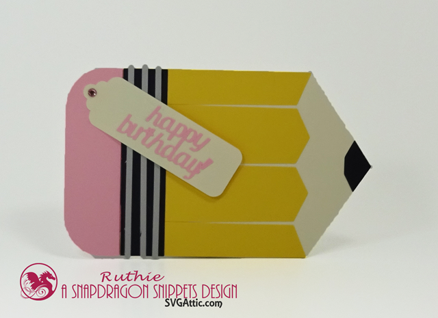 Pencil Hidden Gift Card, SnapDragon Snippets, Ruthie Lopez