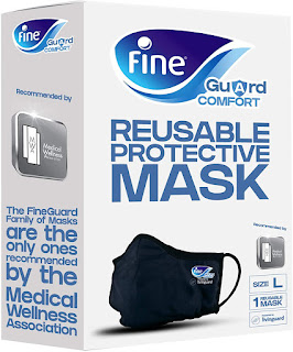 Fine Guard Comfort Adult Face Mask with virus-killing Livinguard Technology, – Size Large