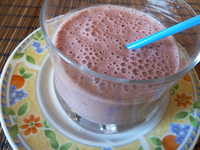 Batido con cerezas