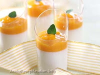 Puding Almond Saus Mangga