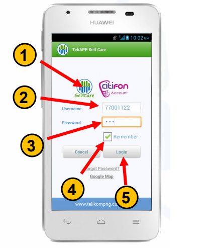 How to log in to telikom self-care app