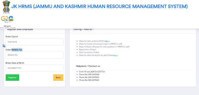 JK HRMS Portal