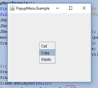 Java JPopupMenu