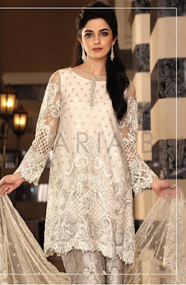 MARIA.B Mbroidered Unstitched Festive Eid Collection 2016