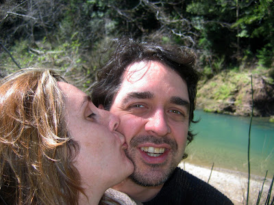 First wedding anniversary, Navarro River, California