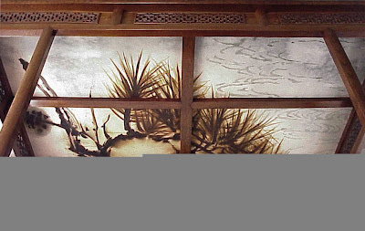 Pine Canopy  on Wonderful Chinoiserie Screen With The Artist S Sketches