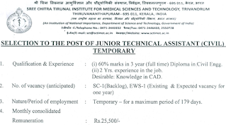 Junior Technical Assistant Diploma Civil Engineering Job Opportunities