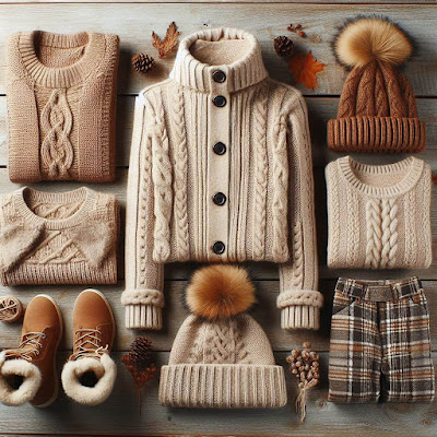 Ropa de tela de lana para invierno