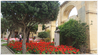 Upper Barrakka Gardens; jardins superiores; Valeta; Malta; 