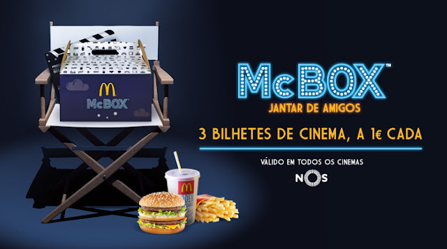 Grande Promoção Bilhetes Cinemas NOS McBox