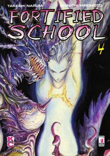 Storie di Kappa 64 - Fortified School 4 - Gennaio 2000 | ISSN 1129-9908 | CBR 215 dpi | Mensile | Manga | Manga | Seinen | Azione | Drammatico | Fantascienza
Collana edita dalla Star Comics che ospita serie manga di gran successo, tra cui: Gon, Takeru, Appleseed, Trinetra... e molte altre.
Numero volumi : 7
First Love Limited è un seinen manga scritto da Takeshi Narumi, Shinichi Hiromoto per la Kodansha, mentre in Italia la pubblicazione è stata a cura della Star Comics.
Dopo aver sostituito il ministero della pubblica istruzione con quello «disciplinare scolastico» il governo giapponese costruisce il liceo Kyokujito, denominato «la scuola fortezza», per il recupero dei casi (umani) impossibili.
In questa terribile scuola, dove solo i più forti riescono a sopravvivere, vige una sola regola. Peccato che nessuno la conosce!!
Protagonisti della vicenda sono Gentaro Matsuda, Itsuki Takizawa e Mei Mato.
Questi tre ragazzi, che si dovranno scontrare con personcine poco piacevoli quali il preside (costantemente vestito con una strana armatura), il professore cyborg Eddy Kurosaki ed il gruppo studentesco disciplinare, ci dimostreranno che di anormale non hanno solamente il carattere!
La storia, prende il via come una vicenda scolastica dal livello di violenza tarato all'ennesima potenza e si evolve fino a diventare un tripudio di mutazioni genetiche, azioni militari e amori impossibili!
Un fumetto innovativo e inaspettato dal pubblico che, vista l'originalità, ha goduto di un inaspettato successo!