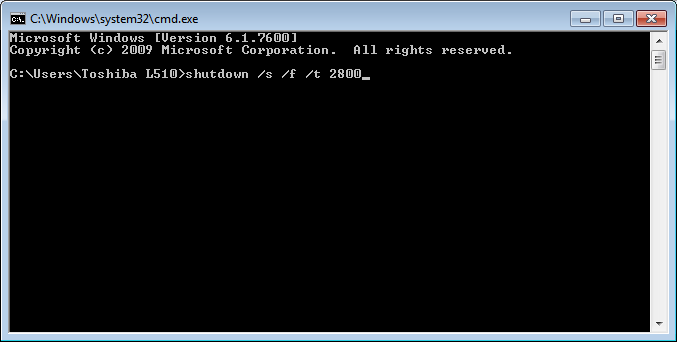 Acak Aneh Membuat Timer Shutdown dengan Command Prompt