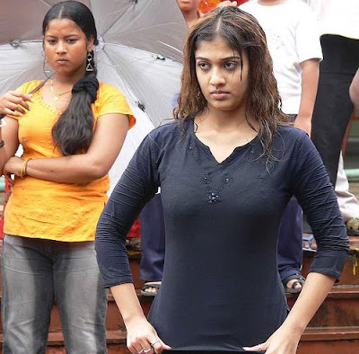Sexy Nayanthara in black top