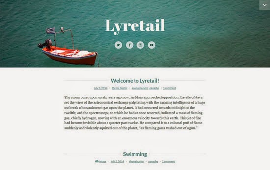Lyretail Free WordPress Theme