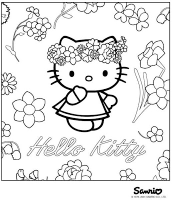 Hello Kitty Coloring Pages,Hello Kitty