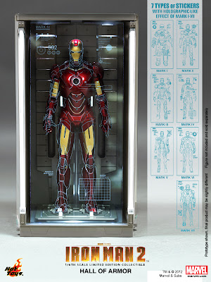 Hot Toys Iron Man Hall of Armor Diorama Display