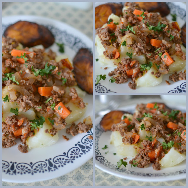 Ground Beef and Vegetables with Garlic Seasoned Potatoes Recipe. Meat and potato comfort food just like your grandma made! This dinner is ready in 30 minutes and is so simple but so delicious! Budget friendly too!