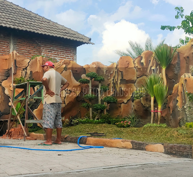 Jasa pembuatan kolam tebing | kolam ko,i | relief, air terjun magetan