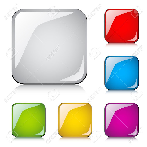 Vector Glossy Buttons Stock Vector  