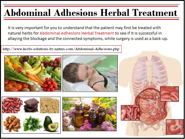 Abdominal Adhesions Herbal Treatment