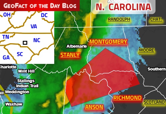 GeoFact of the Day 10/31/2019 North Carolina Tornado Warning 3
