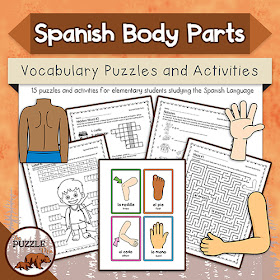  The Puzzle Den - Spanish Body Parts Puzzles and Activities