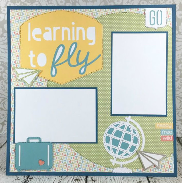 Cricut Artistry Learning to Fly layout