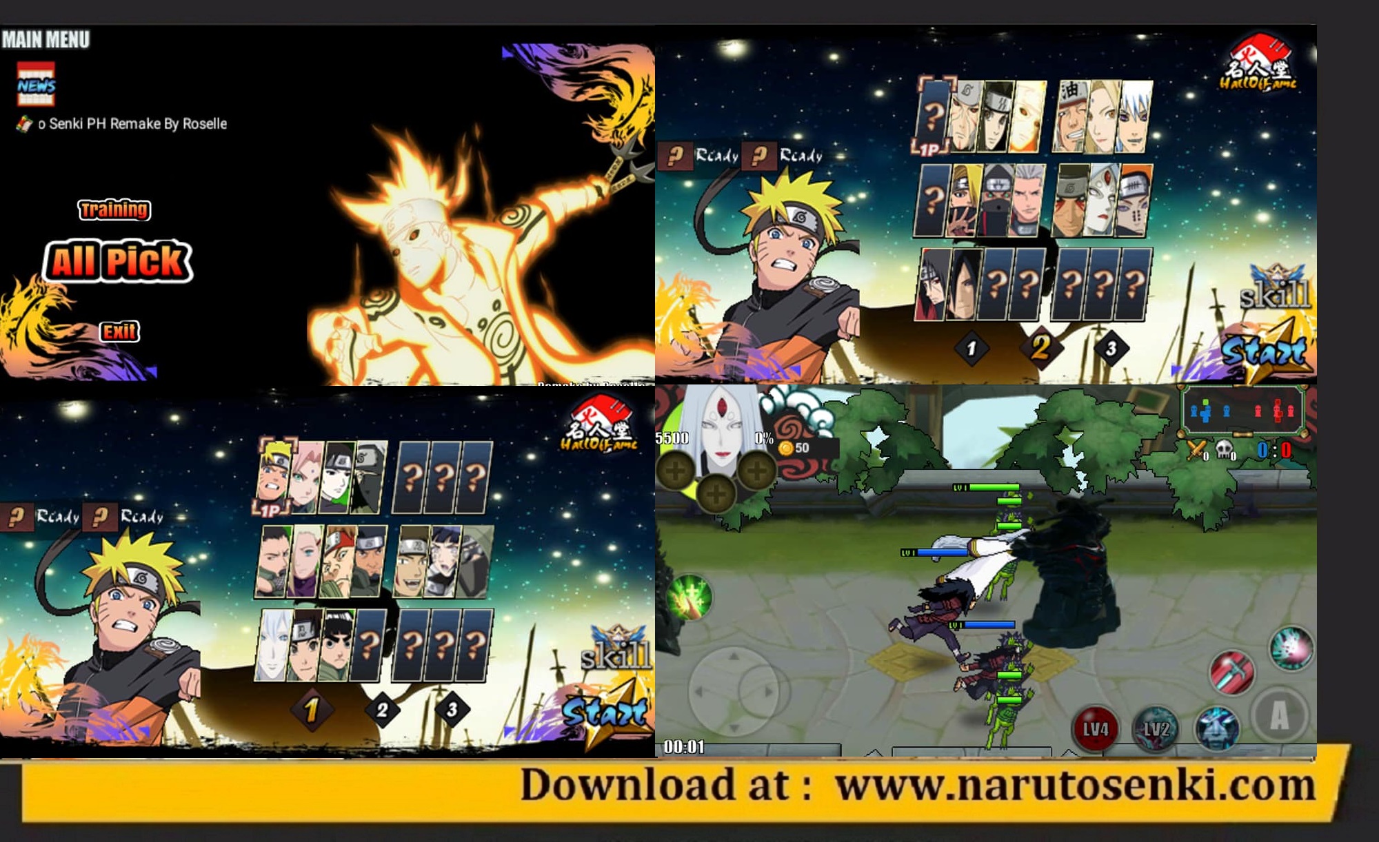 Download Naruto Senki the Last Fixed Mod by Roselle Apk