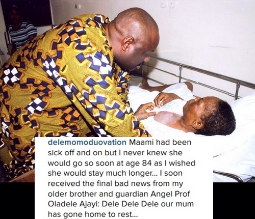 Dele Momodu Shares Gripping Deathbed Photos of His Late Mother as He Pens Emotional Tribute