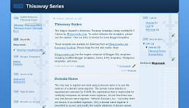 Thisaway Blue - 3 colom blogger beta template