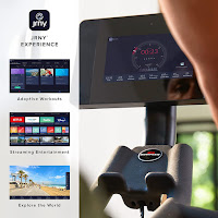 Bowflex C7 IC Bike's 7" HD Touchscreen designed to work with JRNY App, for Explore the World, on-demand classes, custom workouts & more