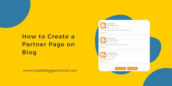 How to create a Widget Partner on a blog