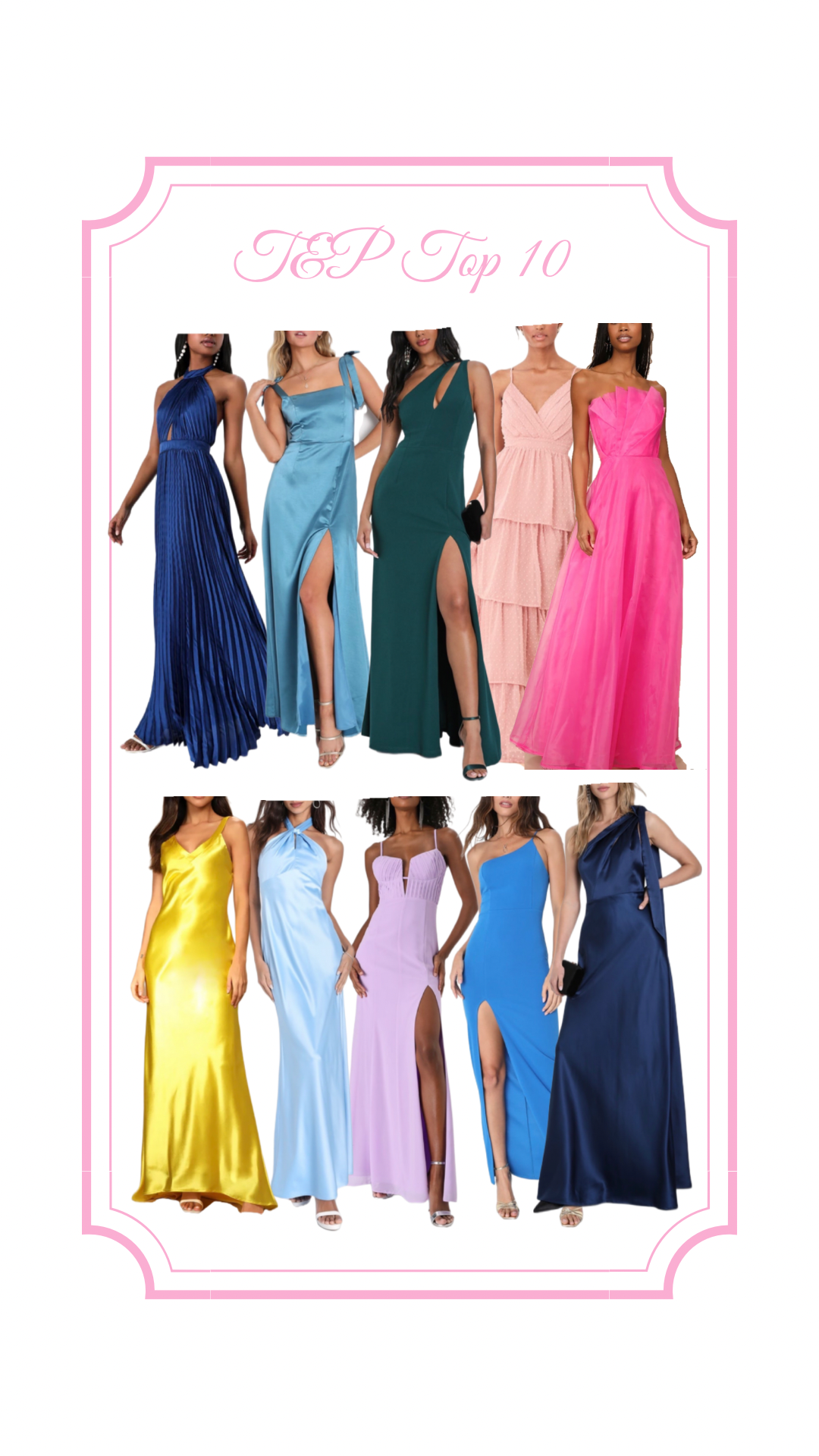 T&P's Top 10 of the Week | No. 58 | Wedding Guest Dresses under $100, Summer Wedding Dresses, Black Tie Dress, Formal Gown