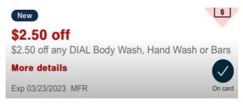 $2.50 off Dial body wash **email coupon CVS crt store Coupon (Select CVS Couponers)