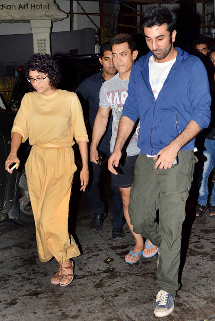 Kiran Rao, Aamir Khan and Ranbir Kapoor